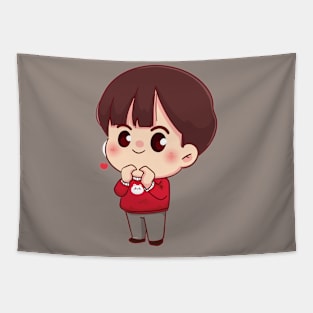 Cute Lover Boy Tapestry