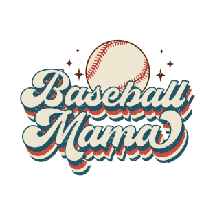 Baseball Mama mother's day sports mom retro T-Shirt