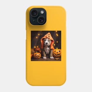 Cute Halloween Pitbull Puppy Phone Case