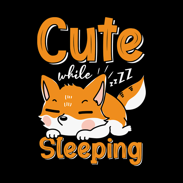 Fox Shirts For Women Men Cute While Sleeping Foxes Nature Animal Lovers Funny Christmas For Women Men by paynegabriel