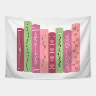 Pastel Bookshelf Tapestry