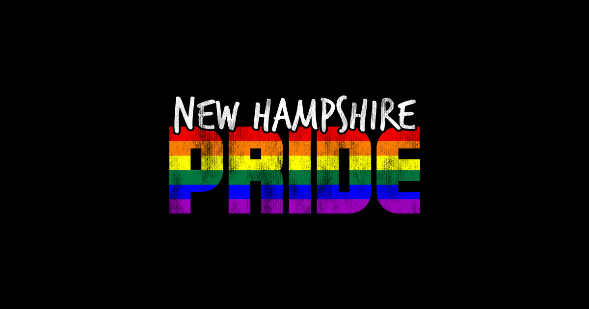 New Hampshire Pride LGBT Flag New Hampshire TeePublic