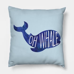 Oh Whale! Funny Pun Design Pillow