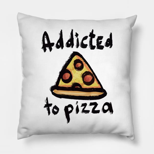 Pizza Shirt for Pizza Lovers Pillow by barbasantara