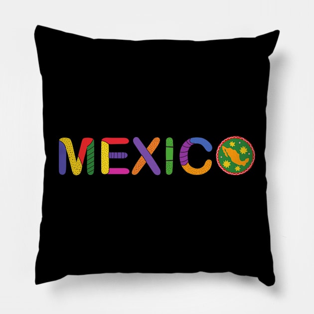 Mexico Pillow by Myartstor 