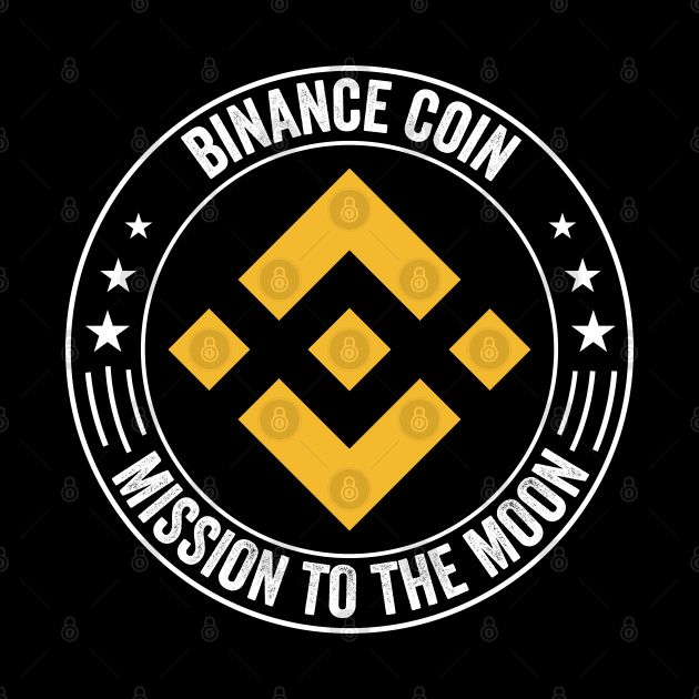 Vintage Binance BNB Coin To The Moon Crypto Token Cryptocurrency Wallet Birthday Gift For Men Women Kids by Thingking About