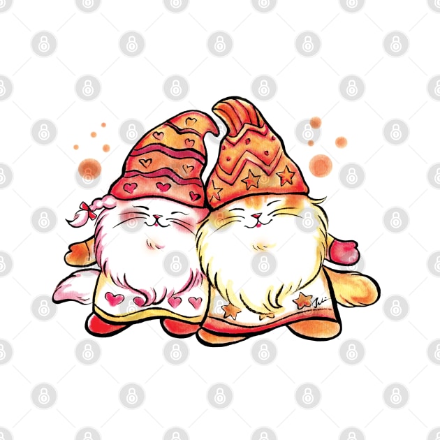 Fluffy twins cat by juliewu