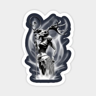 The necromancer(gray scale) Magnet