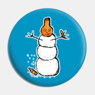 Beer Snowman Pin