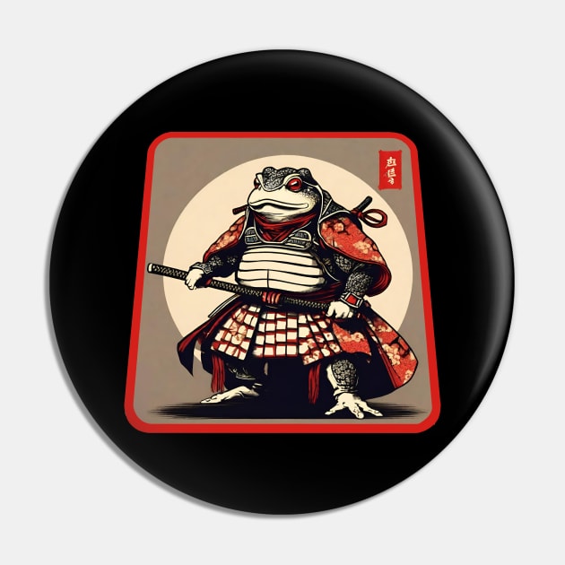 Toad Samurai Pin by Ilustradamus