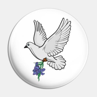 White Dove of Peace Pin