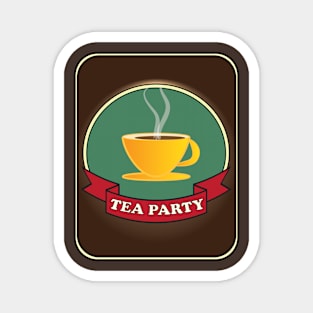 Retro vintage tea party Magnet