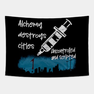 Alchemy Destroys Cities Tapestry