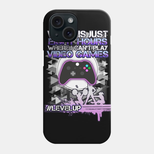 Funny Job - Video Game Humor - Motivational Fitness Workout Design Phone Case by MaystarUniverse