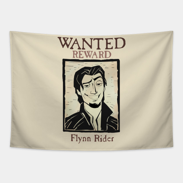 wanted-flynn-rider-tapestry-teepublic for Flynn Rider Wanted Poster Free Printable Wanted! - Flynn Rider - Tapestry | TeePublic for Flynn Rider Wanted Poster Free Printable