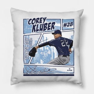 Corey Kluber Tampa Bay Comic Pillow