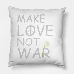 Nostalgic 1960's Make Love Not War Pillow