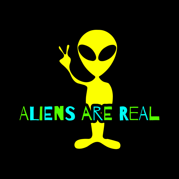 Aliens Are Real by Kelly Louise Art