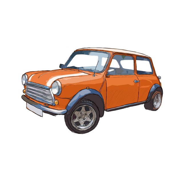 Another Classic Mini Orange by jdm1981