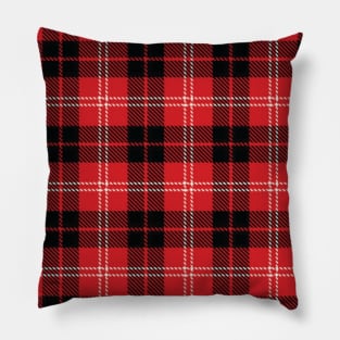 Red Flannel Pattern Pillow