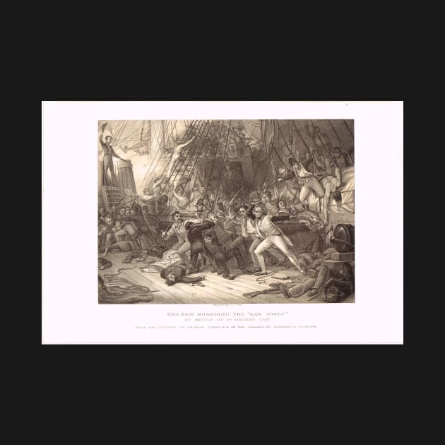 Nelson boarding & capturing San Josef 1797 by artfromthepast