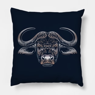 African Buffalo Pillow