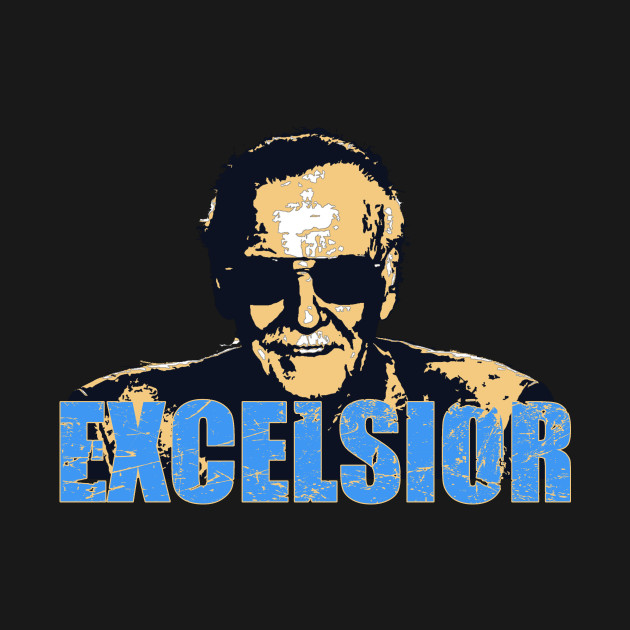 Stan Lee EXCELSIOR Art Kids Long Sleeve TShirt Stan Lee EXCELSIOR
