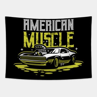 American muscle car t-shirt Tapestry