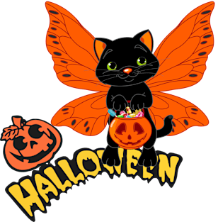 Cute Halloween Cat Magnet