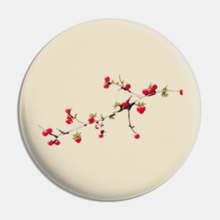 Red Berry Branch Pin