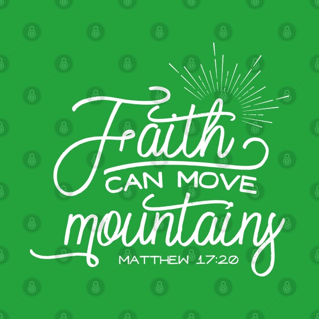 Faith Can Move Mountains Metthew 17:20 by TheBlackCatprints