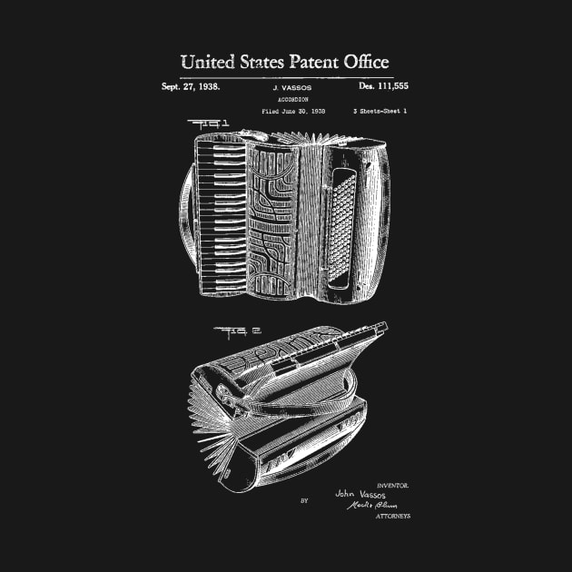 Accordion Patent 1938 by Joodls