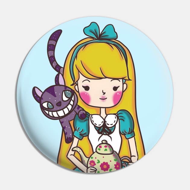 Alice in Wonderland Pin by AndySaljim