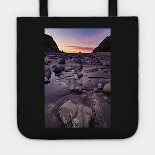 Sunset at a Rocky Beach Tote