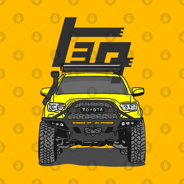 4Runner TRD Offroad adventures - Yellow Essential by 4x4 Sketch