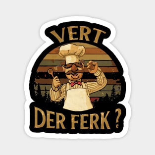 VINTAGE STYLE  - Vert der Ferk Retrocolor Magnet