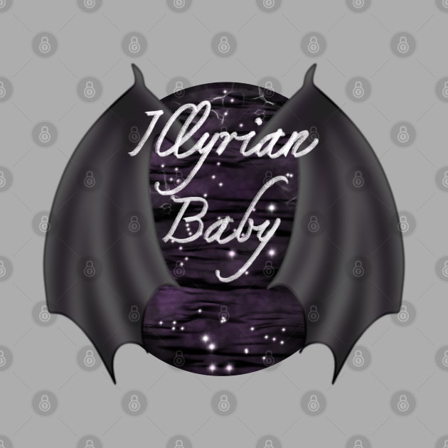 Illyrian Baby ACOTAR Book Series Bat Boys Wings Rhysand Cassian Azriel Night Court Velaris by thenewkidprints