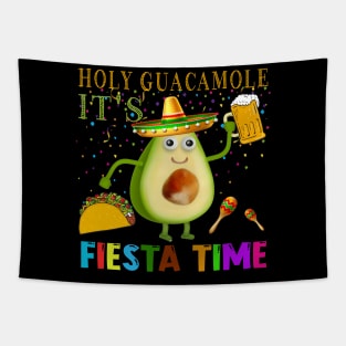 Cinco de Mayo Taco Holy Guacamole It_s Fiesta Time Sombrero Tapestry