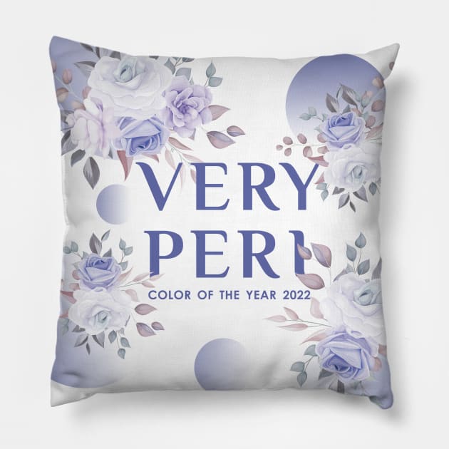 Pantone Color of the year 2022- Very Peri Pillow by Revived.Arts