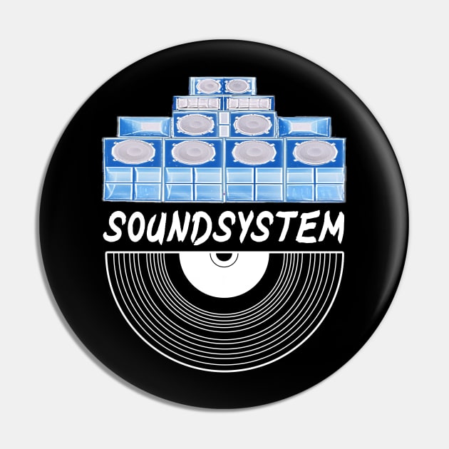 Soundsystem Vinyl Pin by T-Shirt Dealer