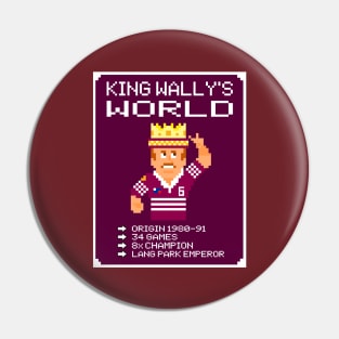 OG FOOTY - QLD State of Origin - Wally Lewis - KING WALLY'S WORLD Pin