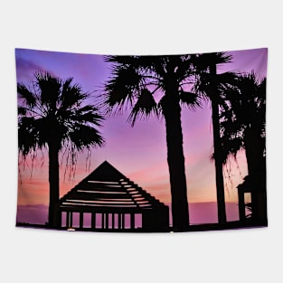 purple sunset Tapestry