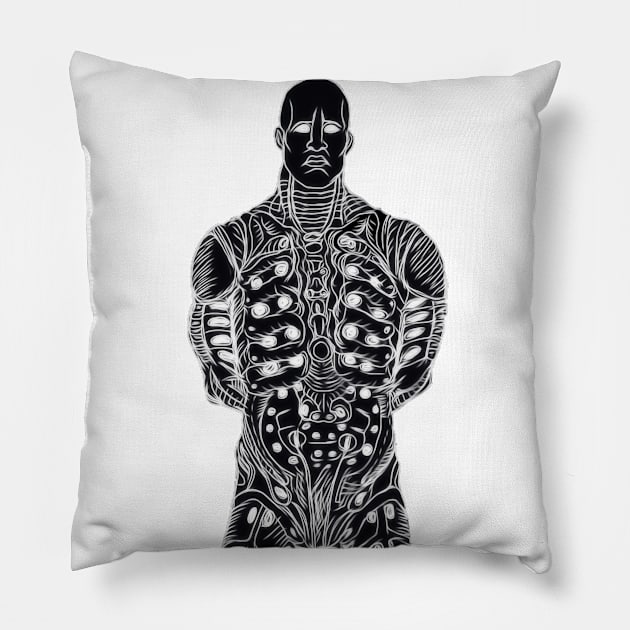 Dark Furious God Pillow by Studio Yutani