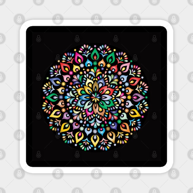 Mandala Magnet by VEROSART