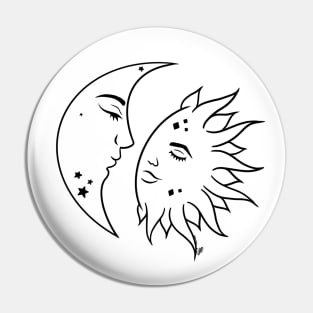 Sun & Moon - Embranced Pin