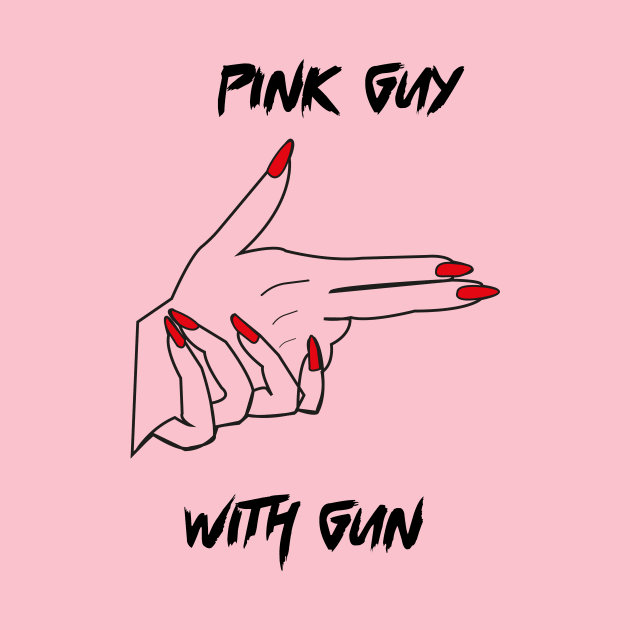 pink shirt guy with a gun by IRIS