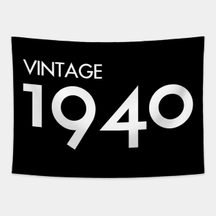 Vintage 1940 Gift 80th Birthday Party Tapestry