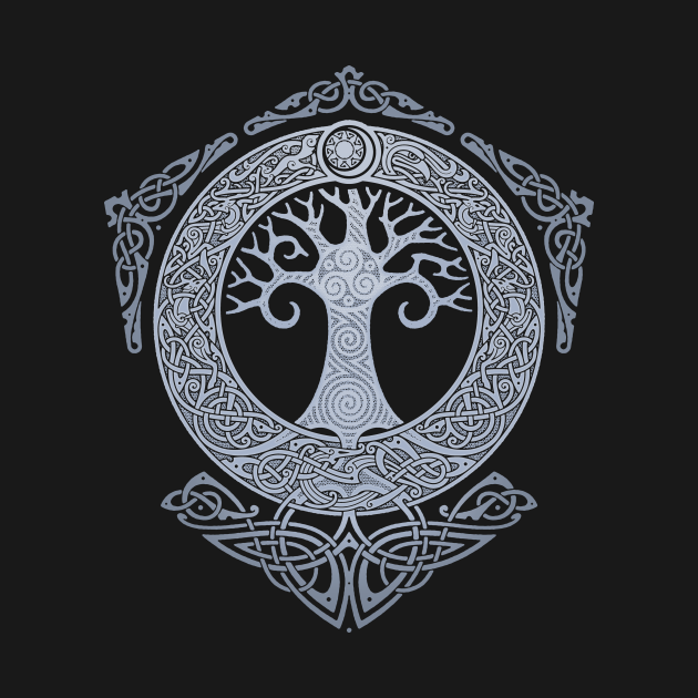 Disover SILVER YGGDRASIL - Tree Of Life - T-Shirt