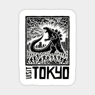 Visit Tokyo! (Block Print Style) Magnet