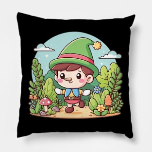 Happy Pinocchio Pillow